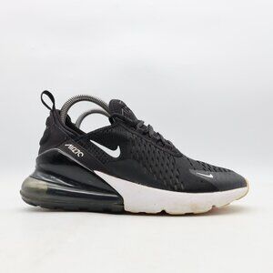 Nike Air Max 270 Black White GS Youth 5.5 Women's 7 Running Sneakers 943345-001